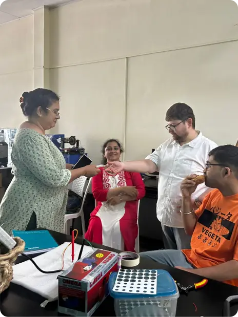 Child covered in paint